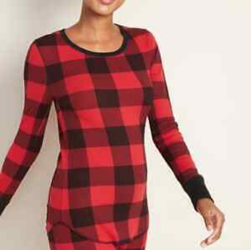 💚 Free with any purchase, Old Navy Buffalo Plaid Top, Size M